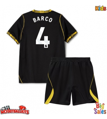 Chelsea Valentin Barco #4 Replica Away Stadium Kit for Kids 2026-27 Short Sleeve (+ pants)